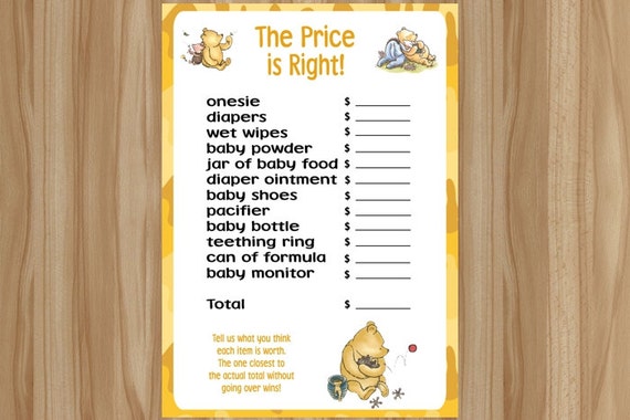 baby 5 shower games top Shower the Winnie Pooh Baby Game Pooh Baby Shower Winnie the