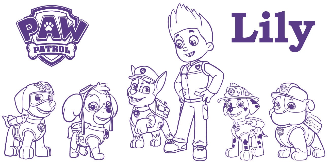 Paw Patrol Vinyl Decal by AtHomeCustomVinyl on Etsy