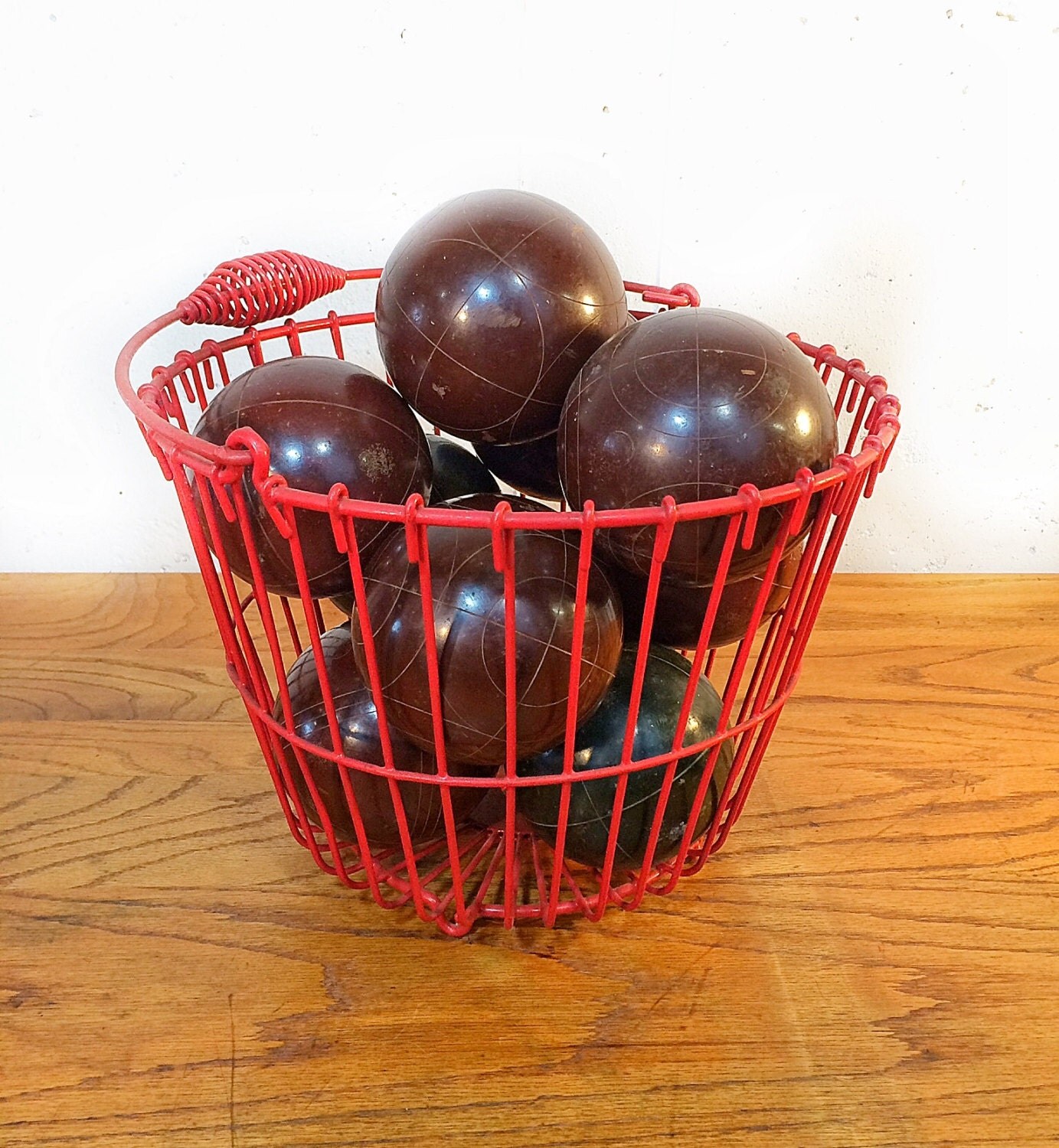 Vintage Bocce Balls Collection of 10 Bocce Balls Italian