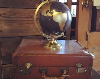 Globe, World Globe, Custom Globe, Travel Globe, Travel Gift, Wanderlust, Adventure, Travel, Handmade Globe, Gold Map, Gold Globe
