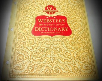 1957 webster's new twentieth century dictionary unabridged version deluxe edition
