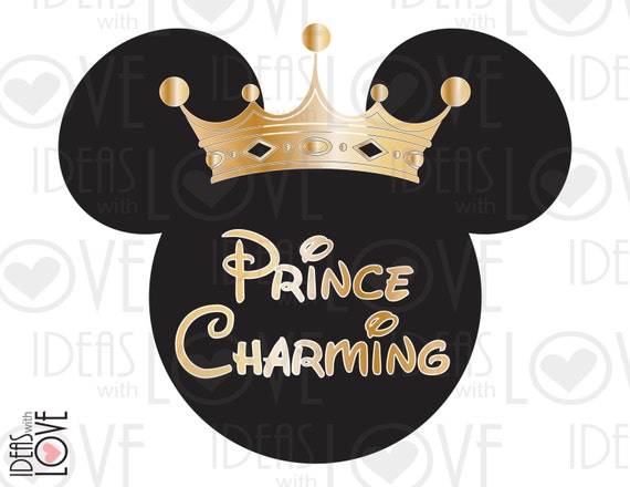 INSTANT DOWNLOAD Disney Mickey Prince Charming Ears by IdeasLove