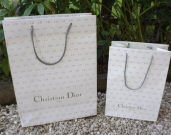 Vintage CHRISTIAN DIOR bag / luxury vintage paper bag / purse vintage advertising / vintage collectible bag