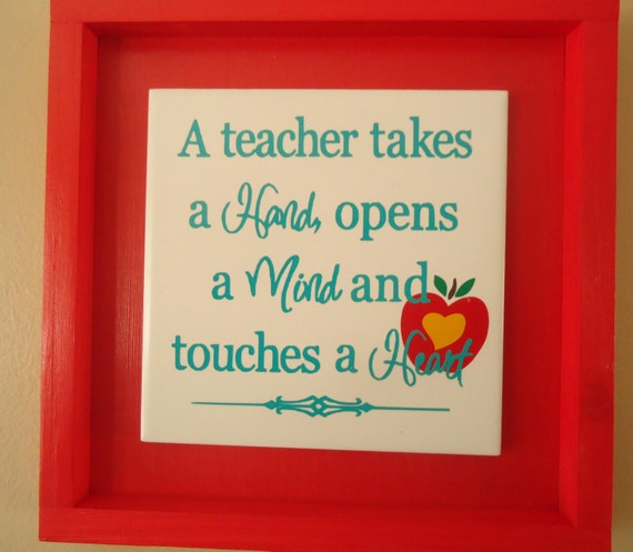 Teacher gift shadow box frame Teacher gift by Treasuredgiftsbynana