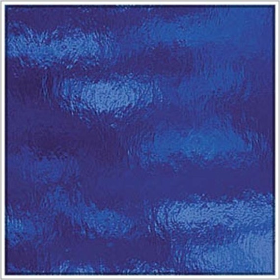Stained Glass Sheet Cobalt Blue Rough Rolled Transparent