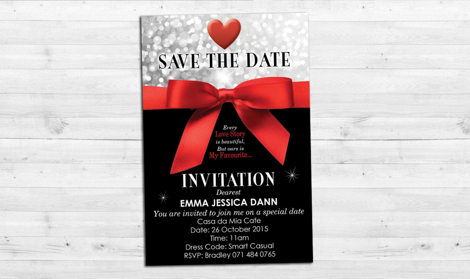 Date Night Digital Printable Invitation