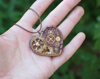 Steampunk Heart Necklace