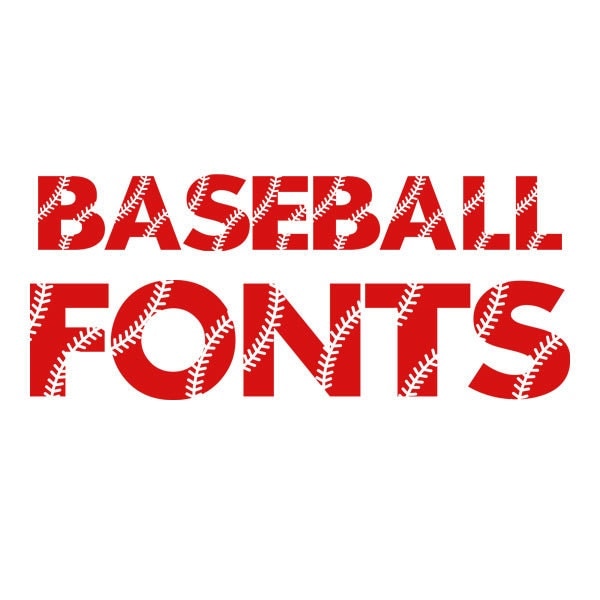 Download Baseball Softball 2 Cuttable Monogram Font SVG DXF EPS use