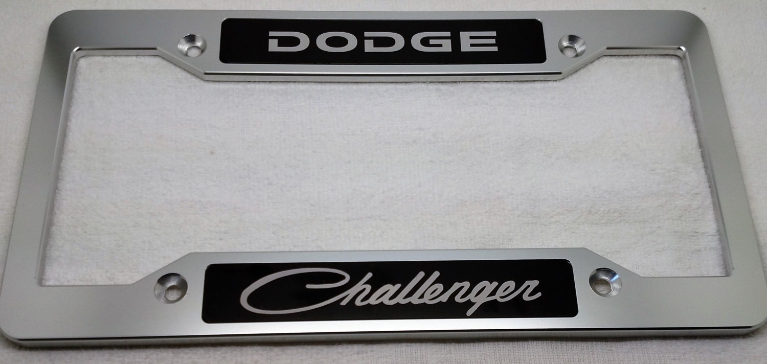 Dodge Challenger Front License Plate Holder