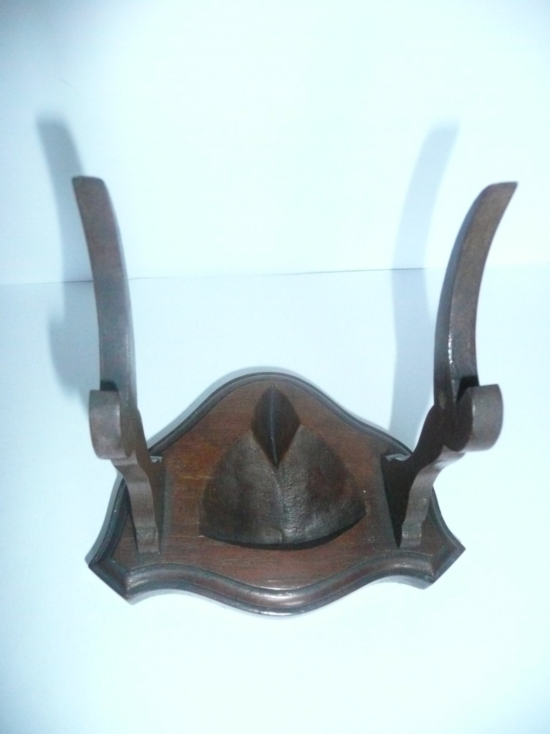 Vintage Demitasse Cup and Saucer Display Plate Stand Wooden