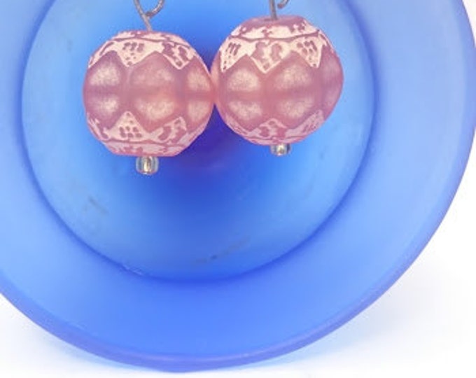 Orange Bead Earrings Chinese lantern earrings Globe earrings Autumn Gift Fall Gift Gift Ideas Drop Earrings Handmade Jewellery Ready to ship
