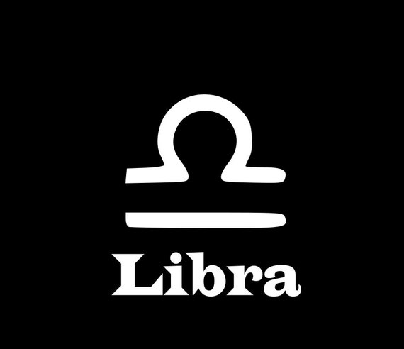 Libra Astrological sign decal zodiac decal by JAMLEEWicks on Etsy