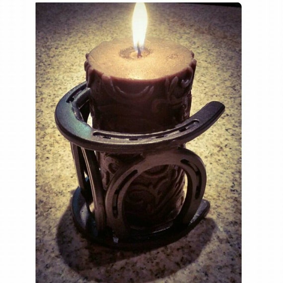 Horseshoe Candle Holder
