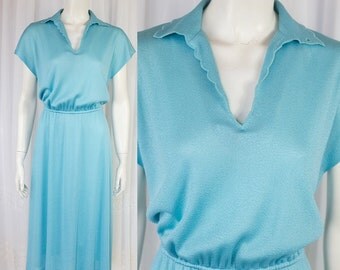 SALE Super cute Vintage 70s lady collar dress!