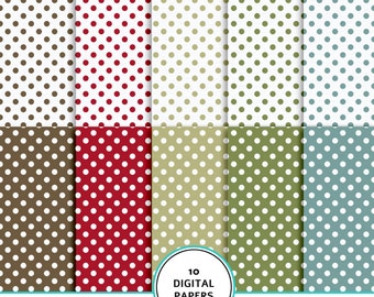 Christmas dots paper, digital Christmas paper, dots paper, Christmas digital scrapbook, Christmas colors paper, Christmas scrapbook kit