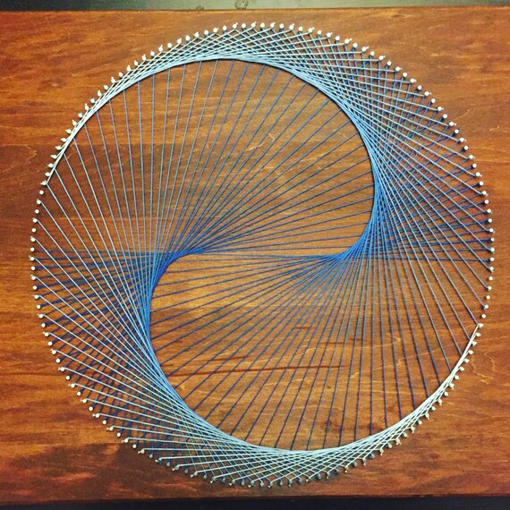 Geometric Cardioid/Yin Yang String Art