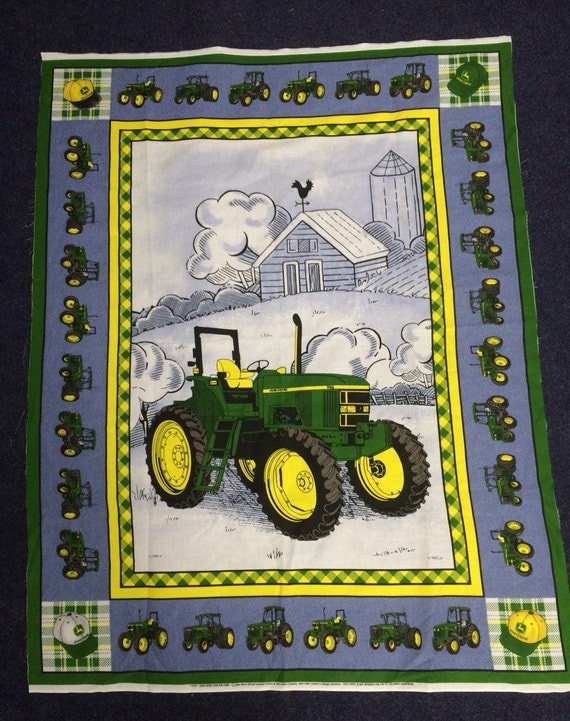 Very rare John Deere Fabric Panel for by TheBlushingIris on Etsy