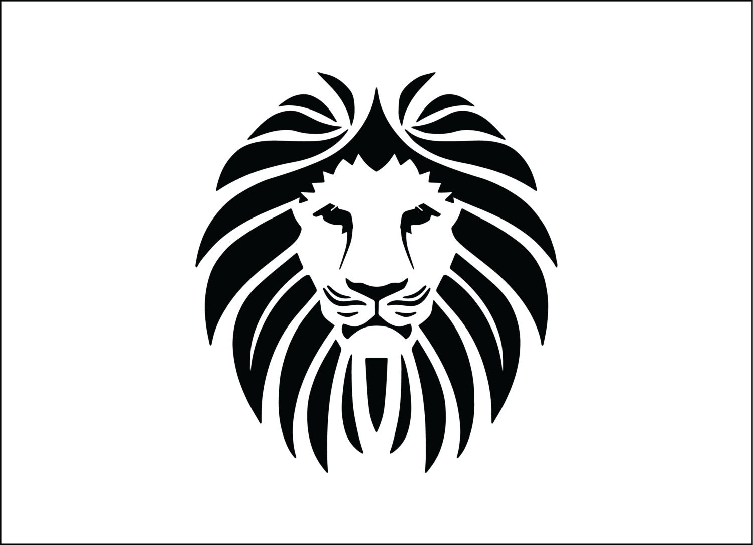 Download Tribal lion head digital download animal svg dxf eps ai