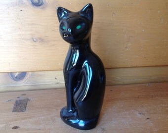 Black cat statues | Etsy