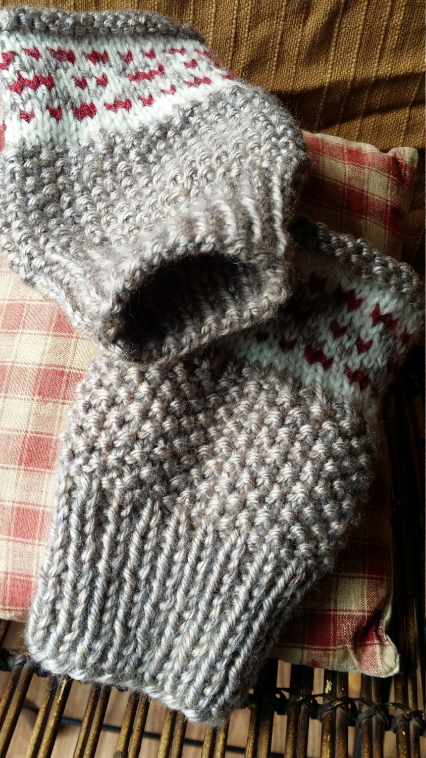 Fingerless mittens/winter mitts/fingerless by Knitsyouwilllove