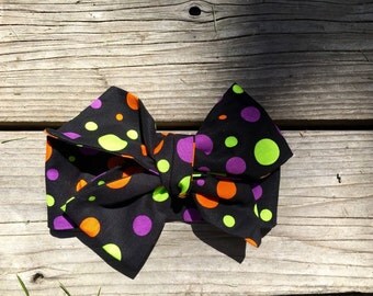 Halloween Witch Headwrap,Baby Headband, Toddler Bows, Big Bow Headwrap, Headband, Turban Headwrap, Infant Headwrap, Baby Girl Headwrap