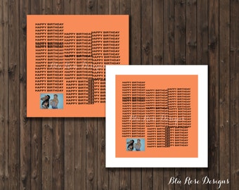 Birthday Card, The Life of Pablo Birthday Card, Kanye Birthday Card, Printable Birthday Card, Digital File, Custom Card