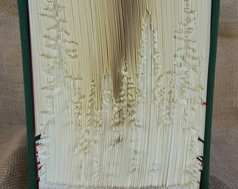 Book cut and folded trees,folded book trees, trees,folded book art, trees folded book, book love, forest, love trees