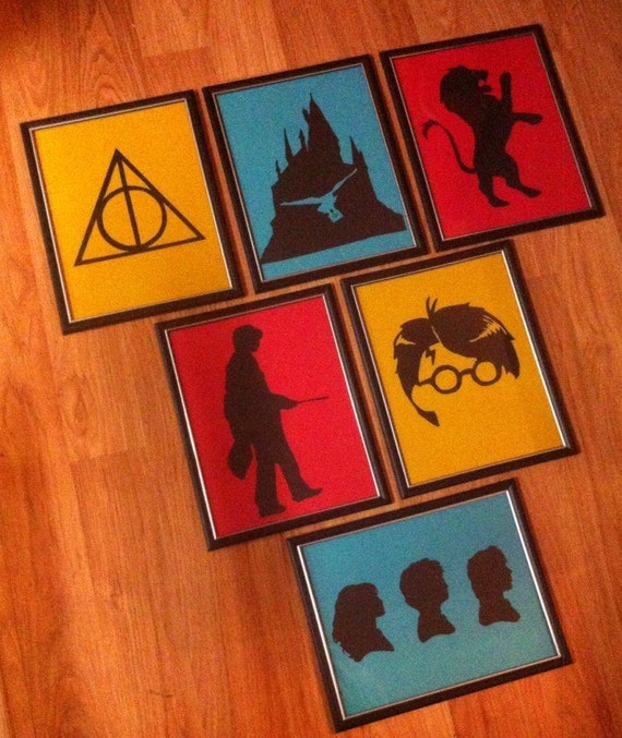 Harry Potter Character Frames by SilhouettesByCherise on Etsy