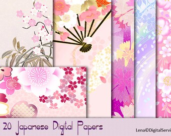 20 Japanese Digital Papers
