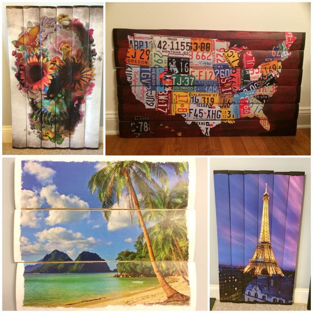 Unique split design wooden wall decor by AFramesByAmy on Etsy