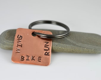 Triathlete Keychain, Triathlon, Ironman, Run Bike Swim, Triathlete, Gift for Ironman, Triathlon Keychain, Runner, Swimmer, Biker
