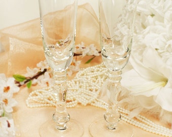 Personalized Wedding Toasting Flutes Champagne Sets Anniversary Glass