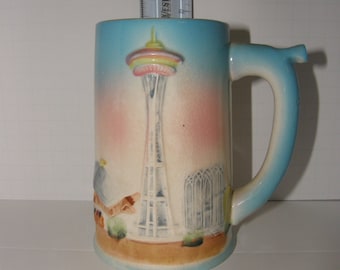 1962 Seattle World's Fair Whistle MugTall Size Large Hofbrau Haus