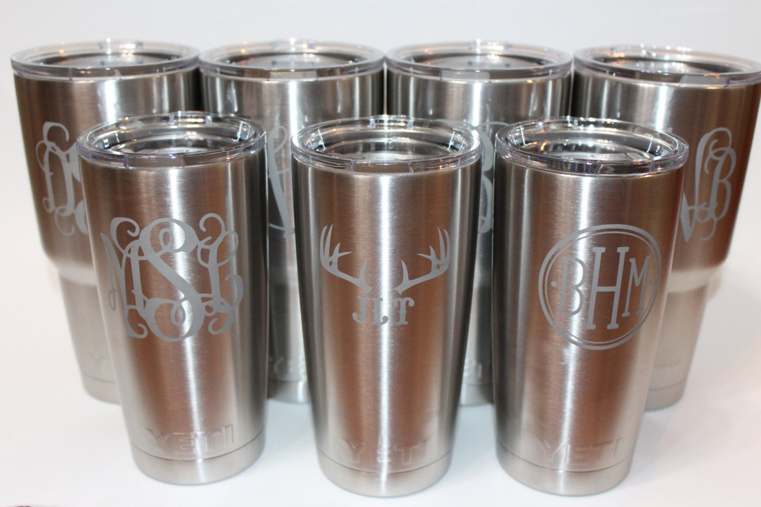 Etched YETI Rambler Engraved 20oz with Monogram