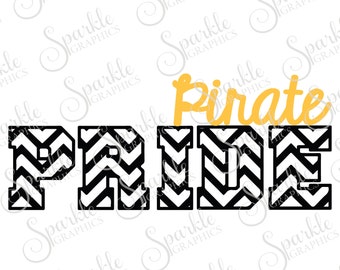 Pirate Pride Cut File Pirate svg Pirate Mascot Mascot svg High School Clipart Svg Dxf Eps Png Silhouette Cricut Cut File Commercial Use