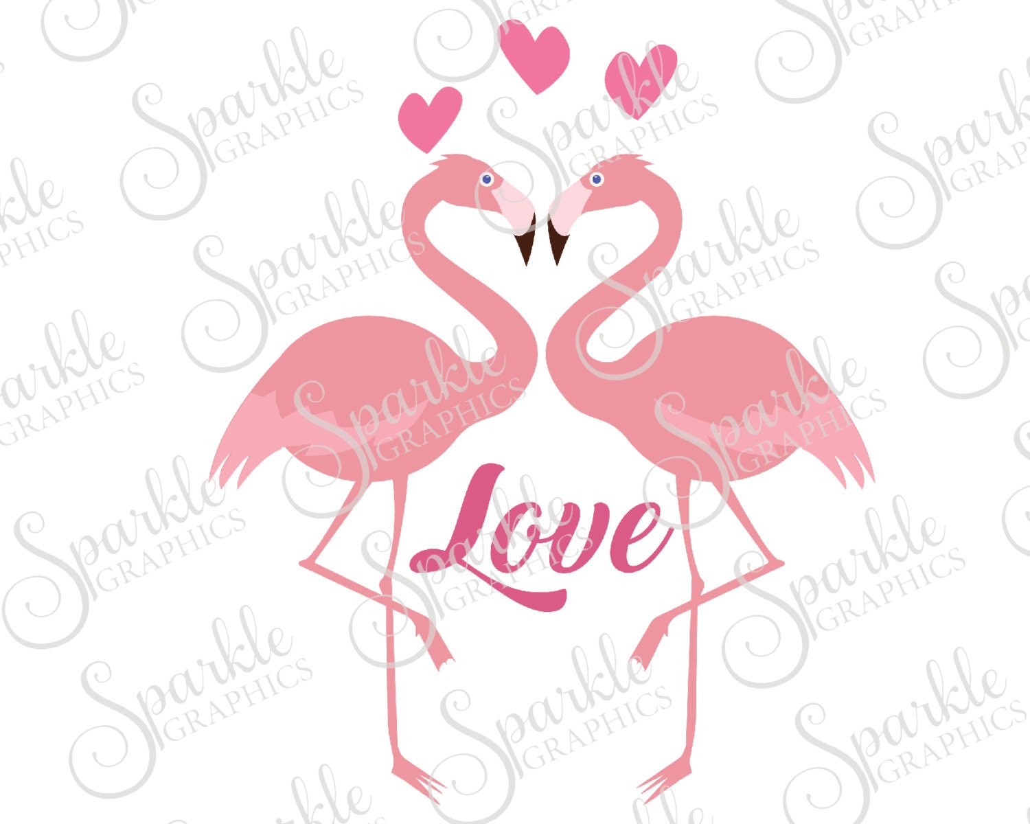 Download Love Birds Cut File Love Flamingo Hearts Valentined Day SVG