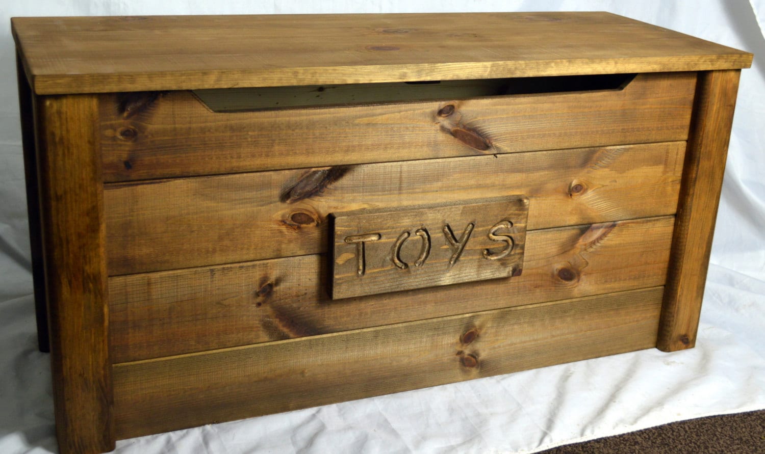 rustic gray toy box