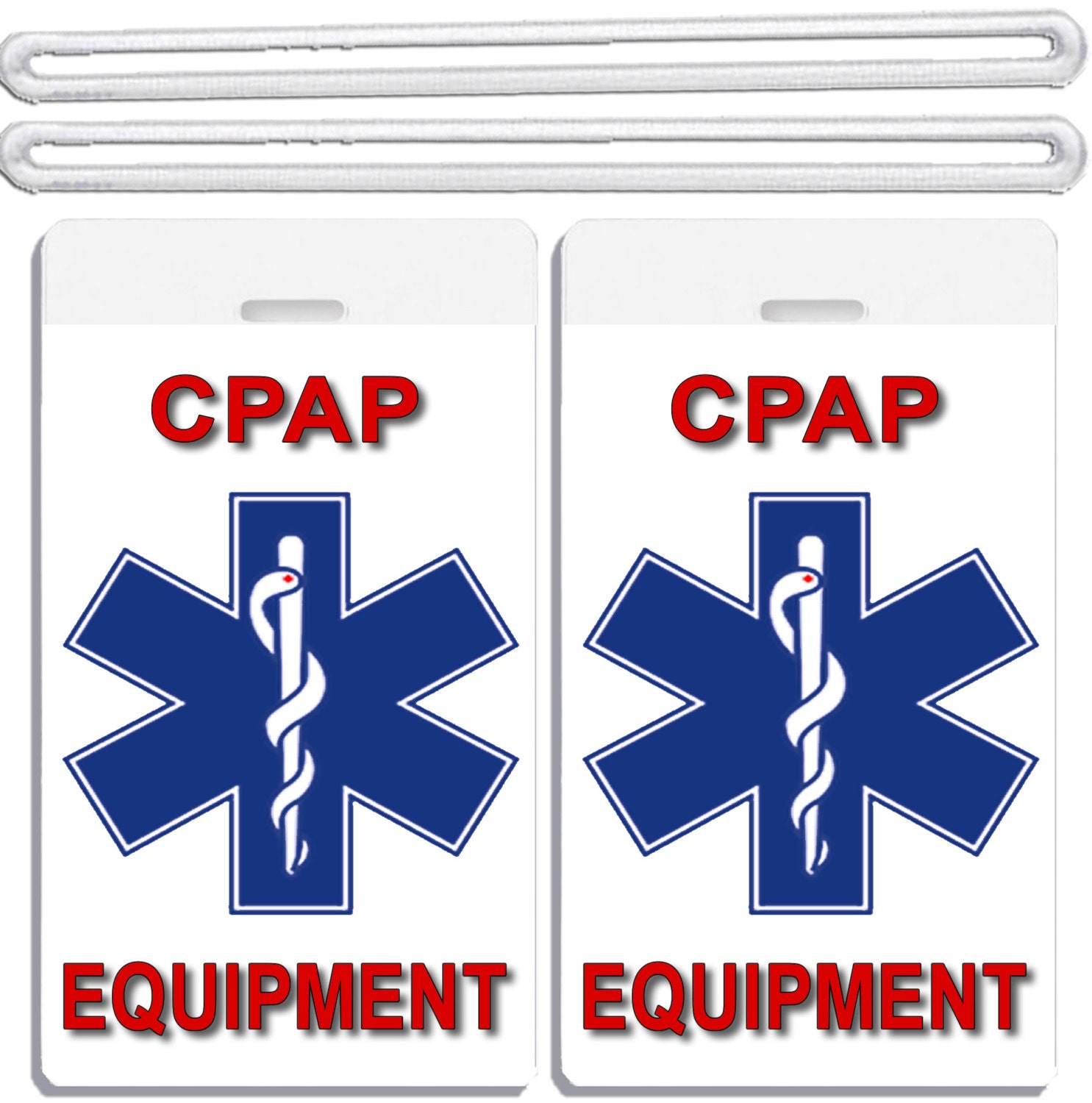 medical equipment travel tag