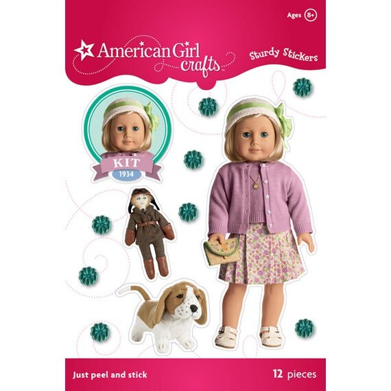 AMERICAN GIRL STICKERS Kit 11 Sturdy Stacked Stickers