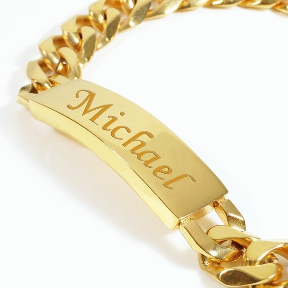 Custom Name Men's Bracelet Name Bracelet Men's ID