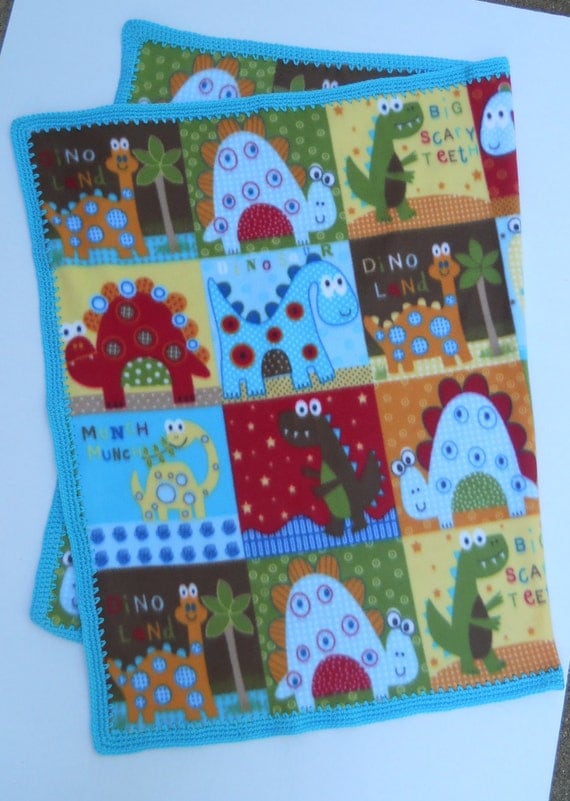 Dinosaur Cot Blanket Preschool/Daycare Cot blanket Fleece