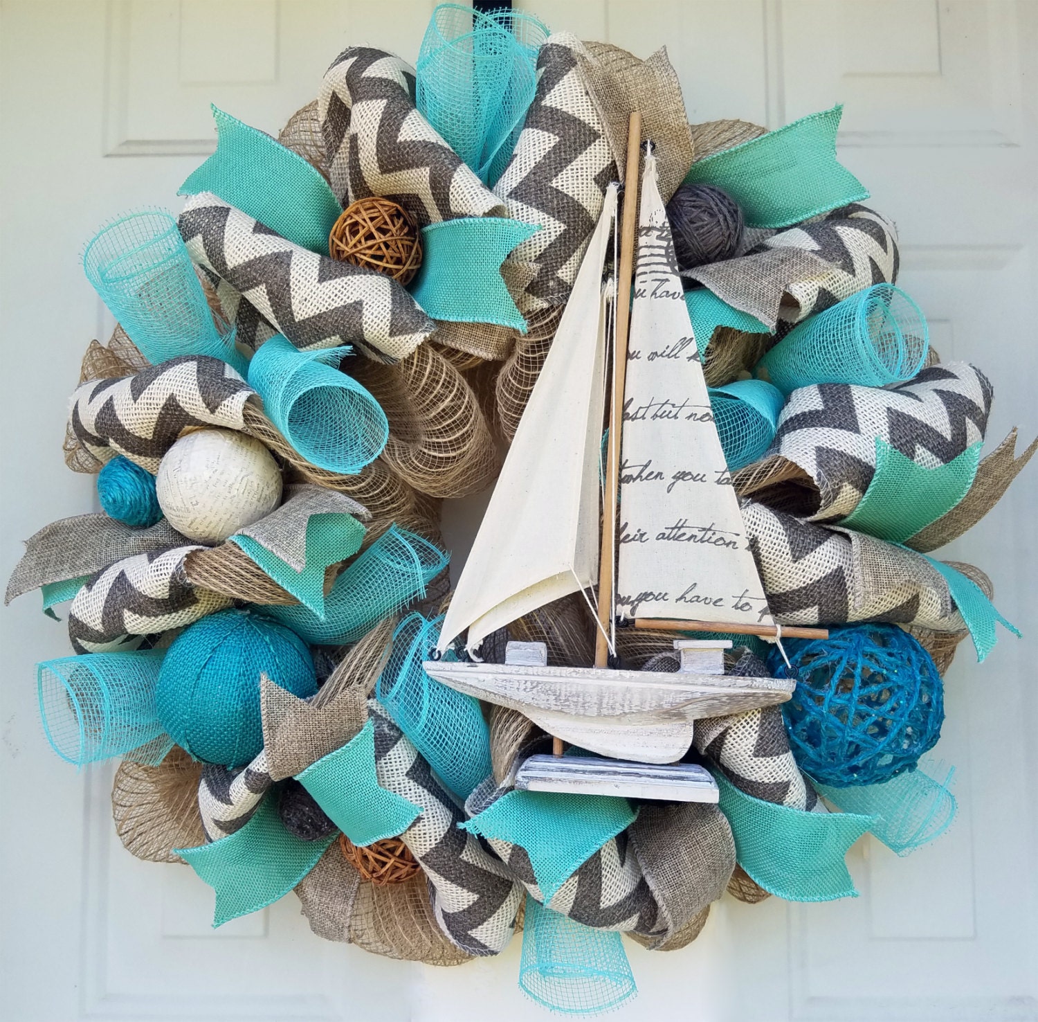 sailboat wreath decorations