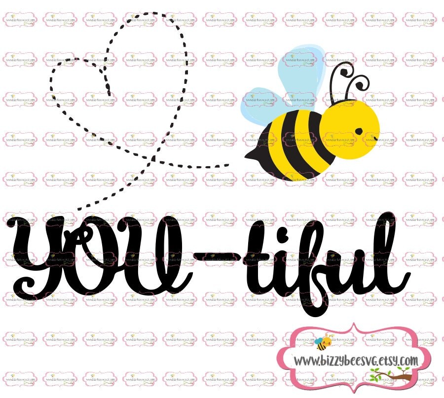 Download Beeutiful SVG DXF EPS cut file Bee svg bumble bee Be