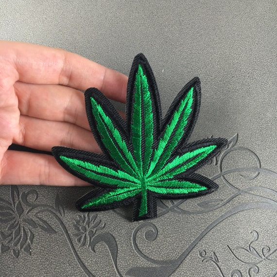 Weed Patch Marijuana Embroidered Cannabis punk patch