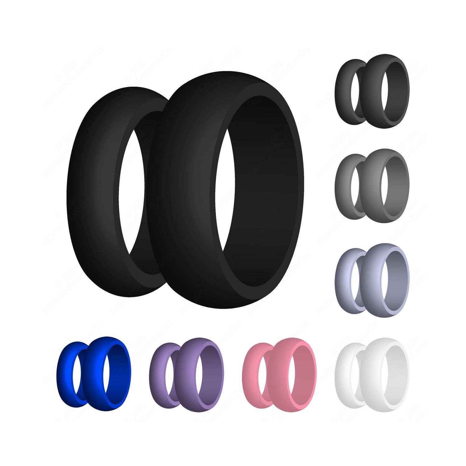 Silicone Wedding Band Ring US Made Medical Grade