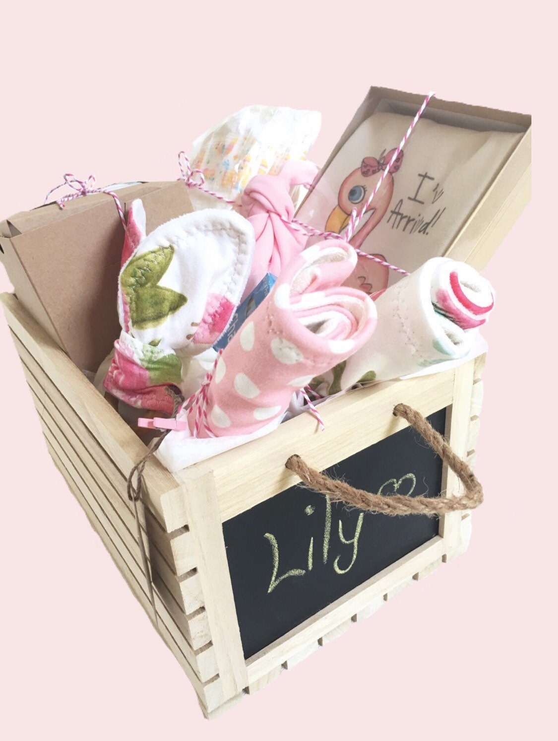 Baby Girl Gift Basket Certified Organic by