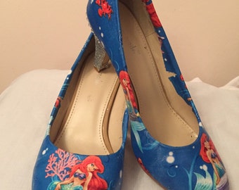 Little mermaid court shoes