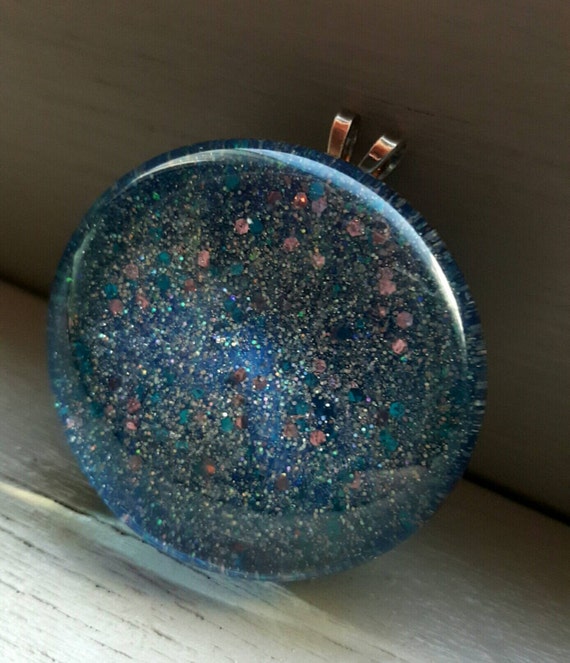 Galaxy Pendant Galaxy Necklace Galaxy Charm by BlackOwlJewelryBox