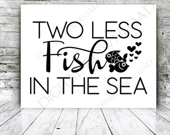 Download Two less fish | Etsy