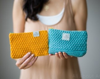 Star Stitch Pouches Crochet Pattern